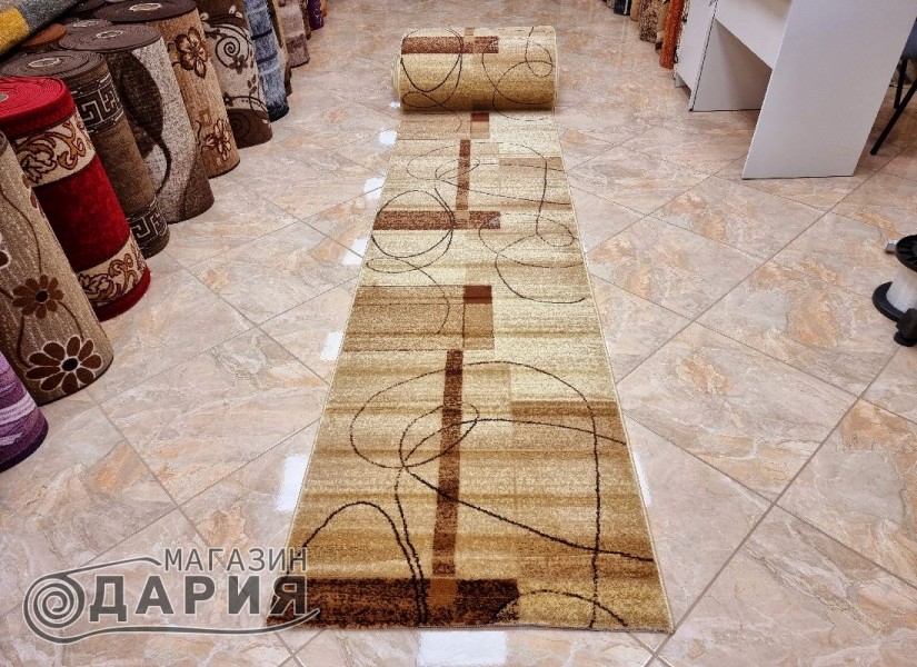 Тъкана персийска пътека Blue stones 3578 beige